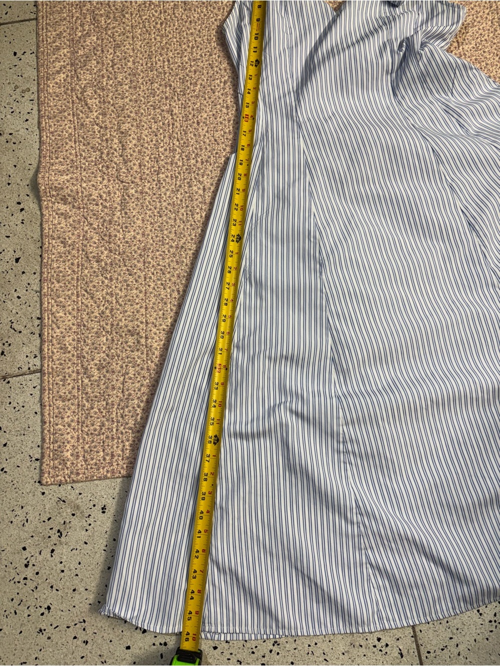 Cider Light Blue and White Striped Midi Dress - Picture 8 of 8